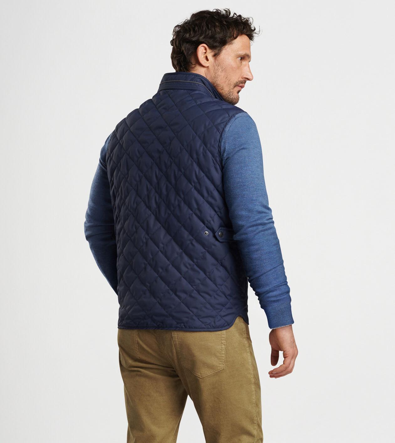 Peter Millar Mens Essex Vest | Color: Navy | Size: S Product Image