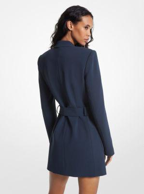 Belted Crepe Blazer Dress Product Image