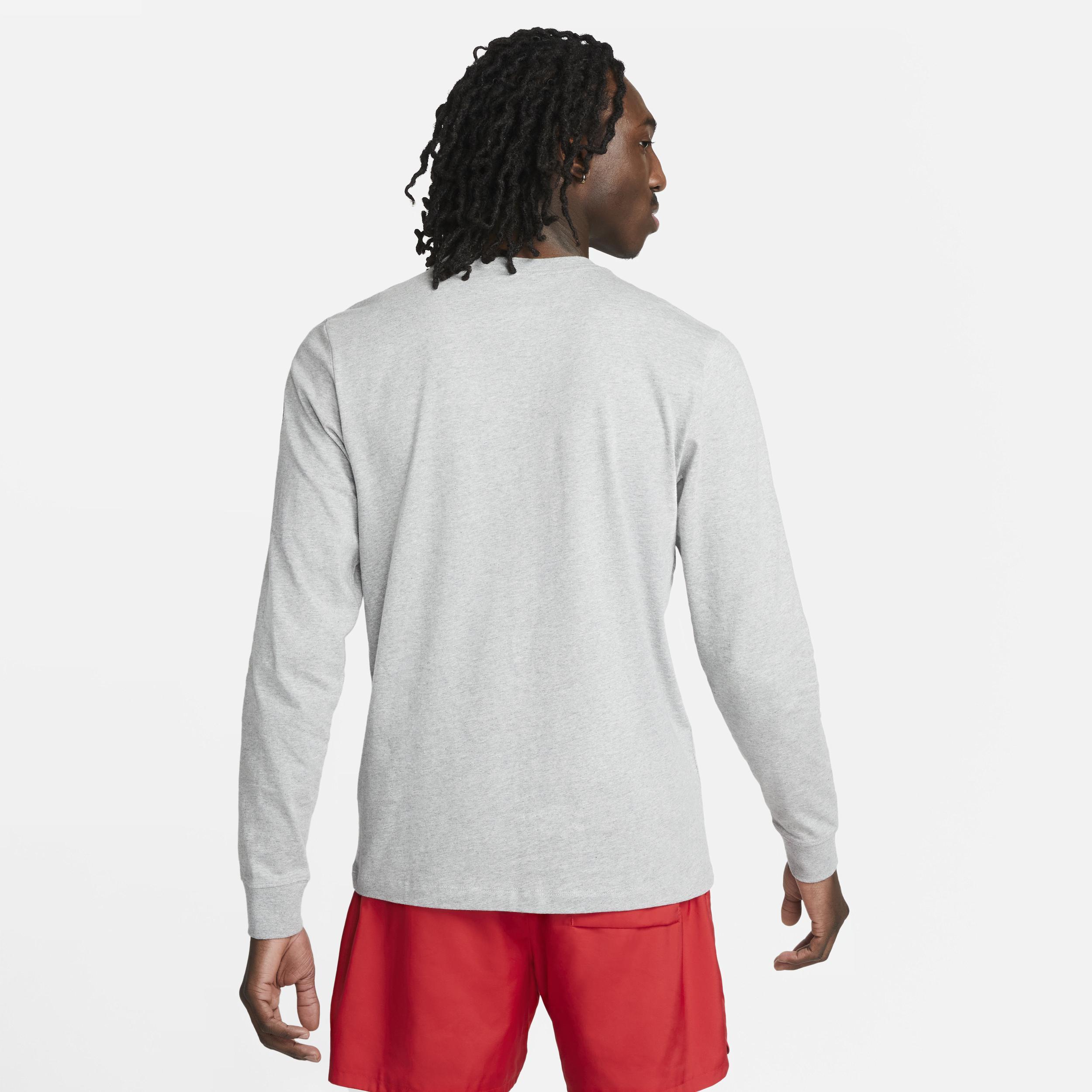 Men's Nike Heather Gray Paris Saint-Germain Knockout Long Sleeve T-Shirt, Size: 2XL, Psg Grey Product Image