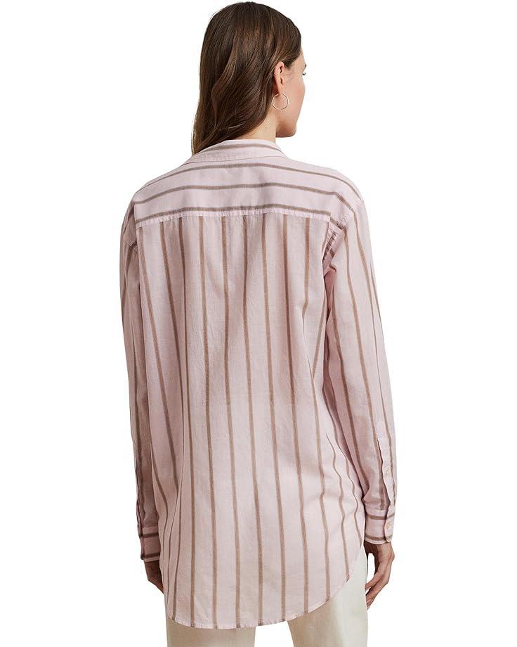 Relaxed Fit Striped Broadcloth Shirt Product Image