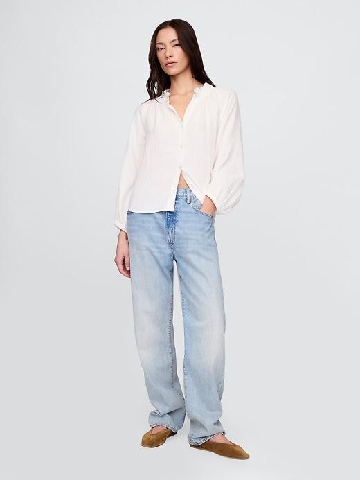 Crinkle Gauze Shirt Product Image