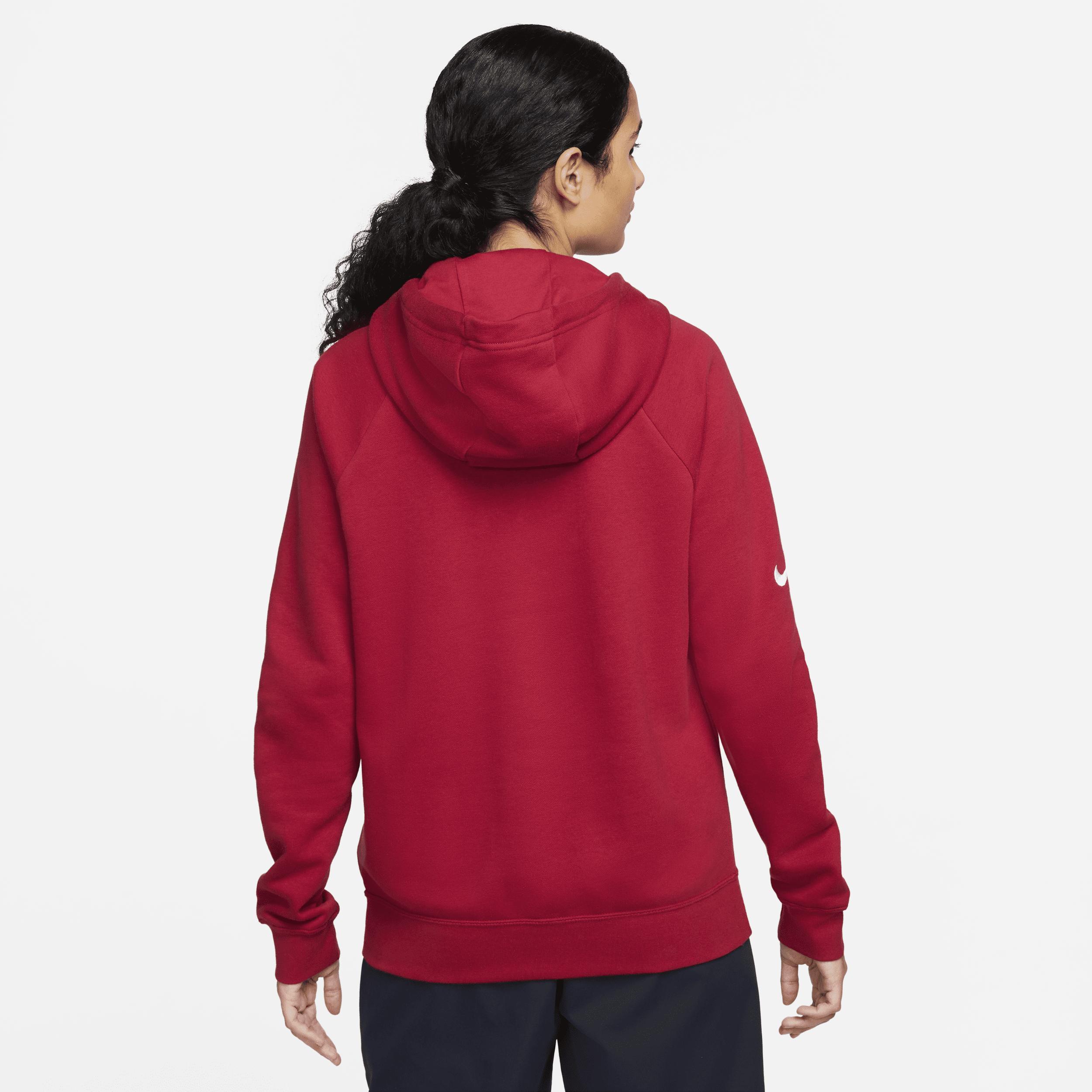 FC Barcelona Essential Nike Womens Fleece Pullover Hoodie | FD4146-620 Product Image