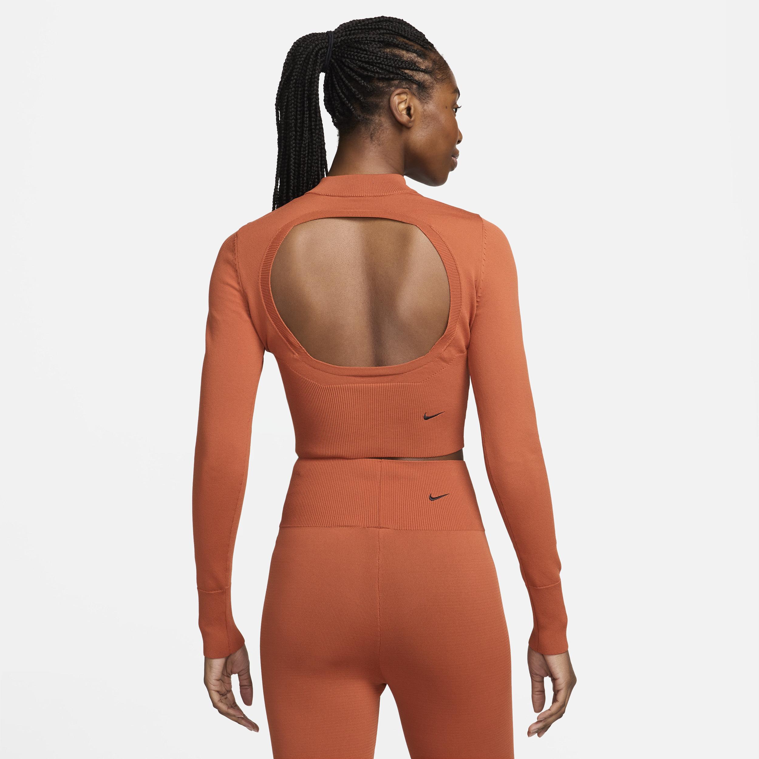 Nike Sportswear Chill Knit Women's Slim Long-Sleeve Cropped Sweater 1/2-Zip Top Product Image