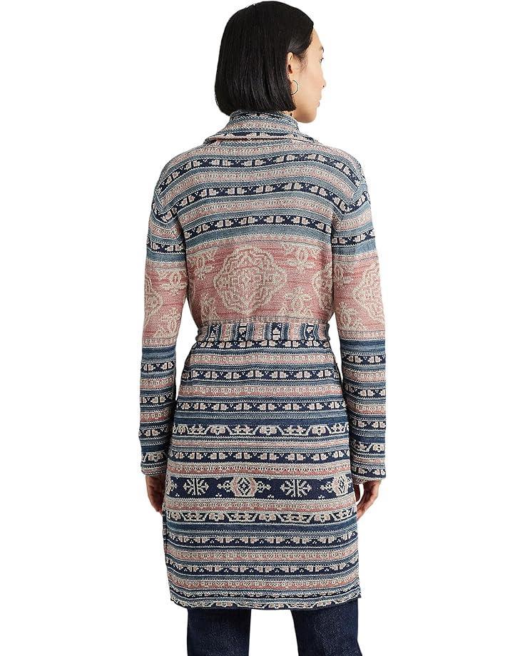 Long Sleeve Open Front Cardigan Fuzzy Space Dye Sweater Product Image