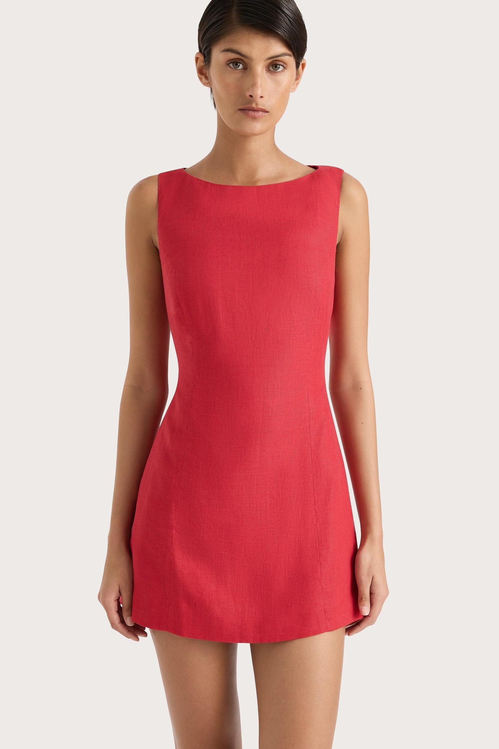 Lydie Mini Dress Red Product Image