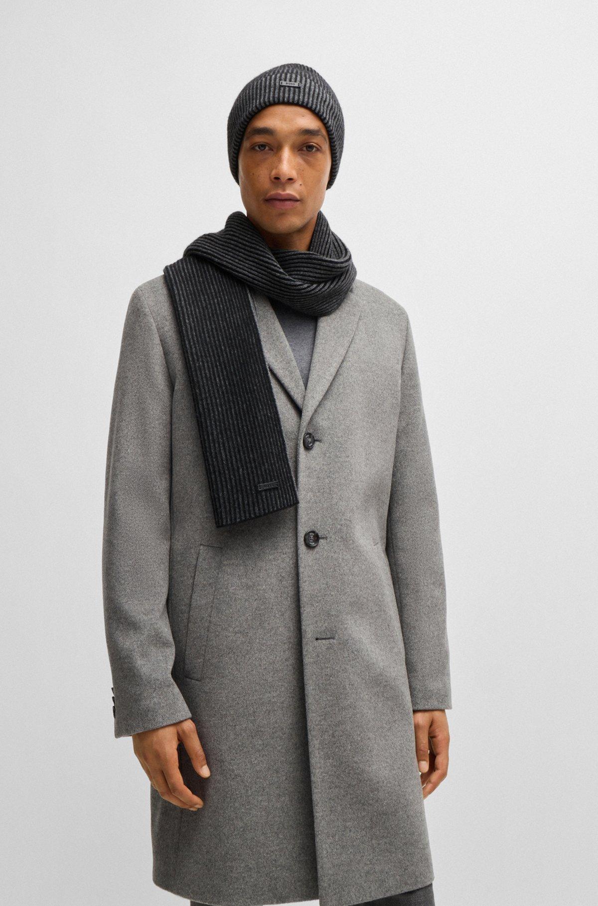 Hat and scarf set with logo labels Product Image