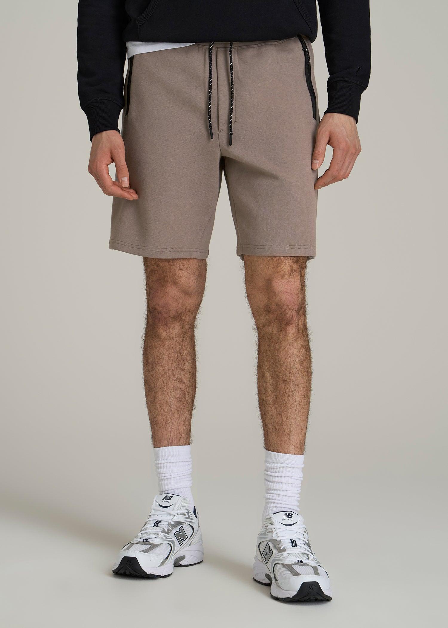 Utility Fleece Shorts for Tall Men in Portobello Male Product Image