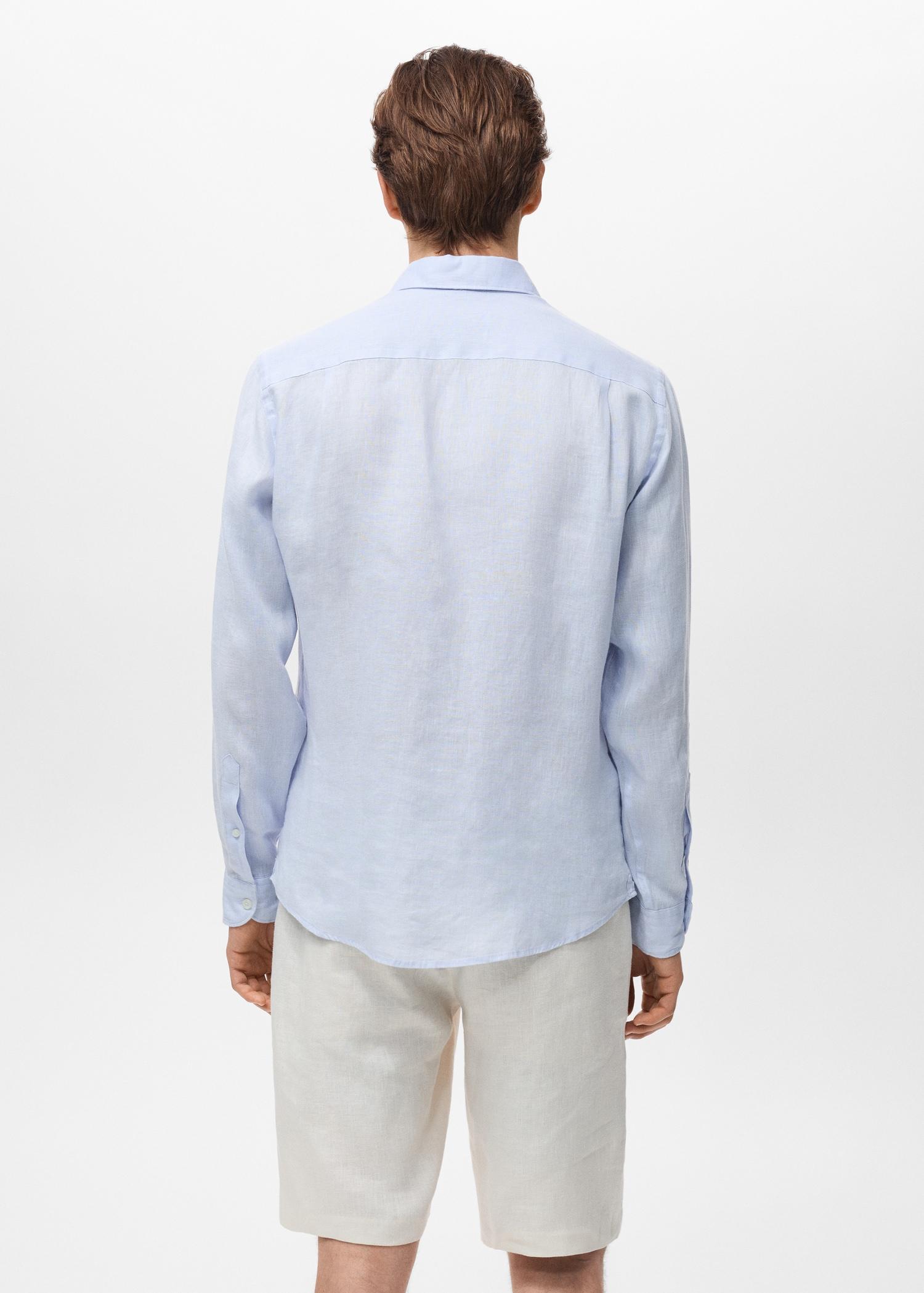 Linen 100% shirt - Men | MANGO USA Product Image