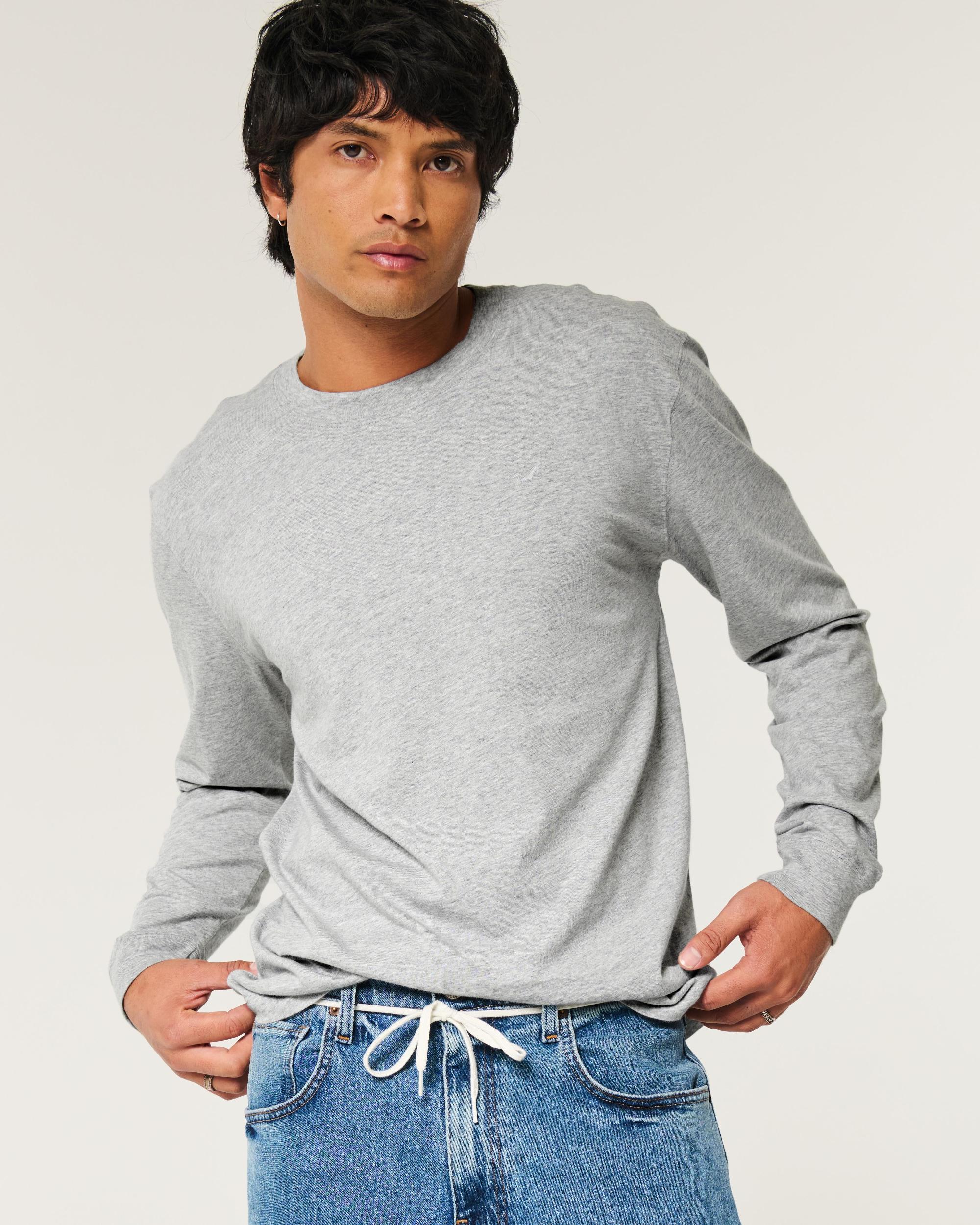 Long-Sleeve Cotton Crew T-Shirt Product Image