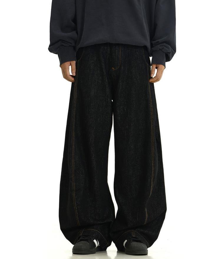 RT No. 11965 BLACK SCIMITAR DENIM JEANS Product Image