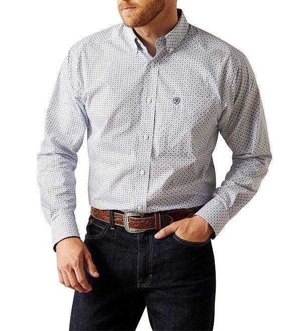 Ariat Classic-Fit Danny Wrinkle-Free Printed Long Sleeve Woven Shirt Product Image