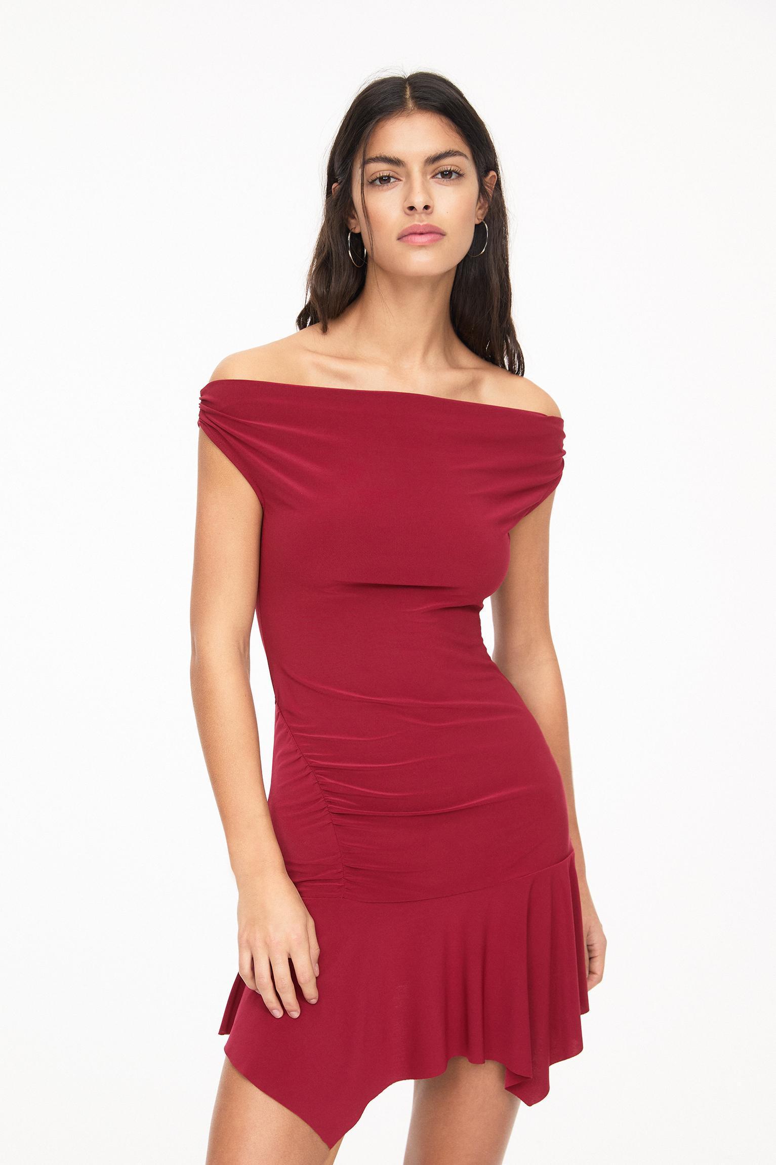 Short off-the-shoulder dress Product Image
