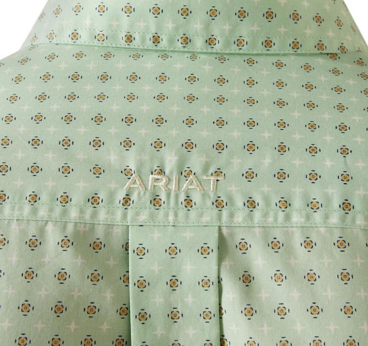 Ariat® Men's L/S Light Green Pierson Print Classic Fit Button Shirt Product Image