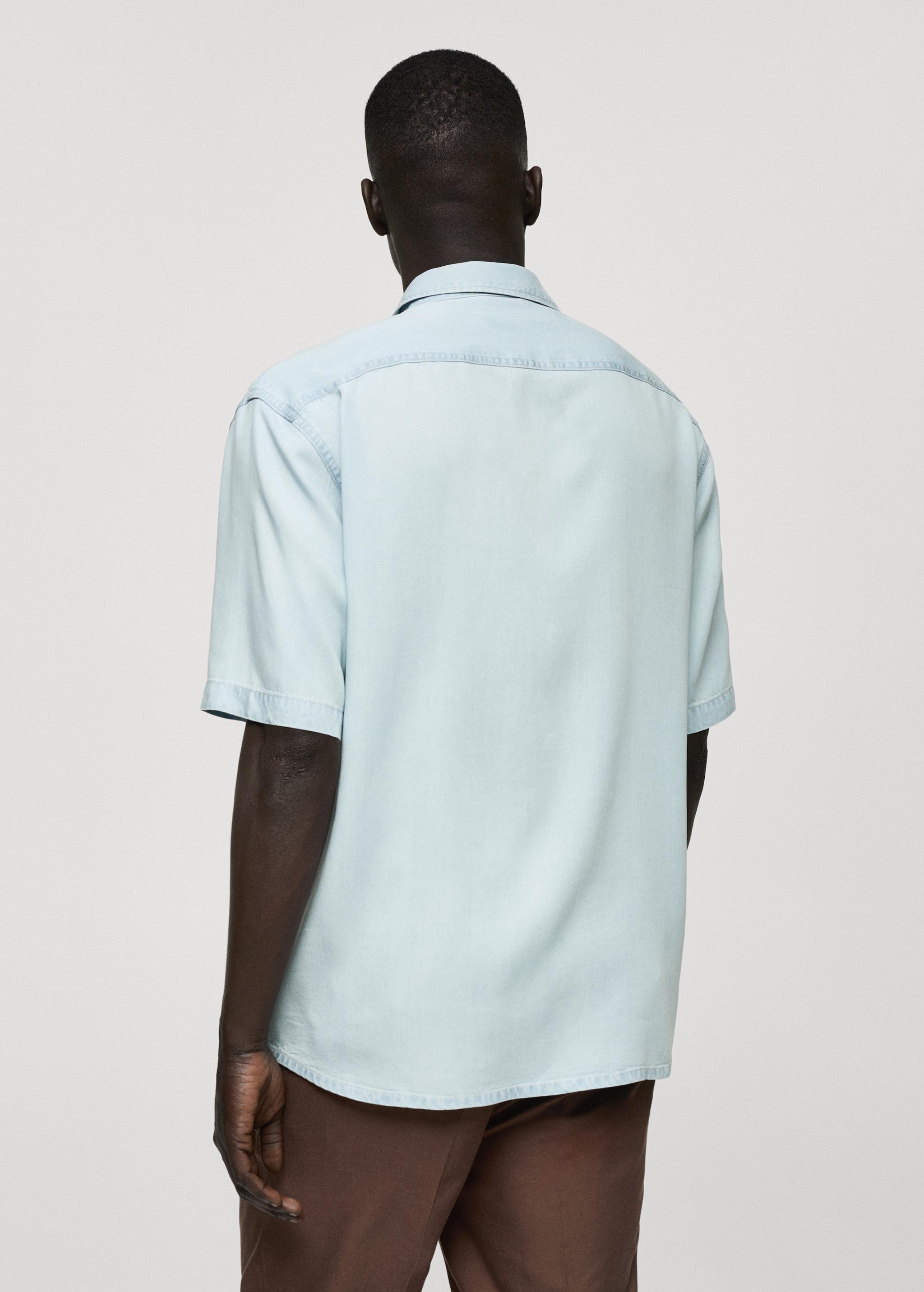 Regular-fit 100% Tencel shirt - Men | MANGO USA Product Image