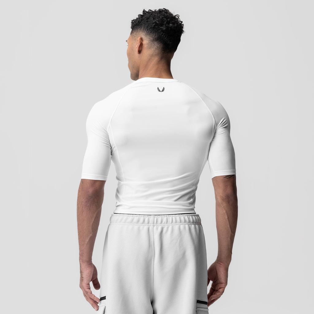 1027. WarpFlexx-Lite™ Half-Sleeve Baselayer - White Product Image