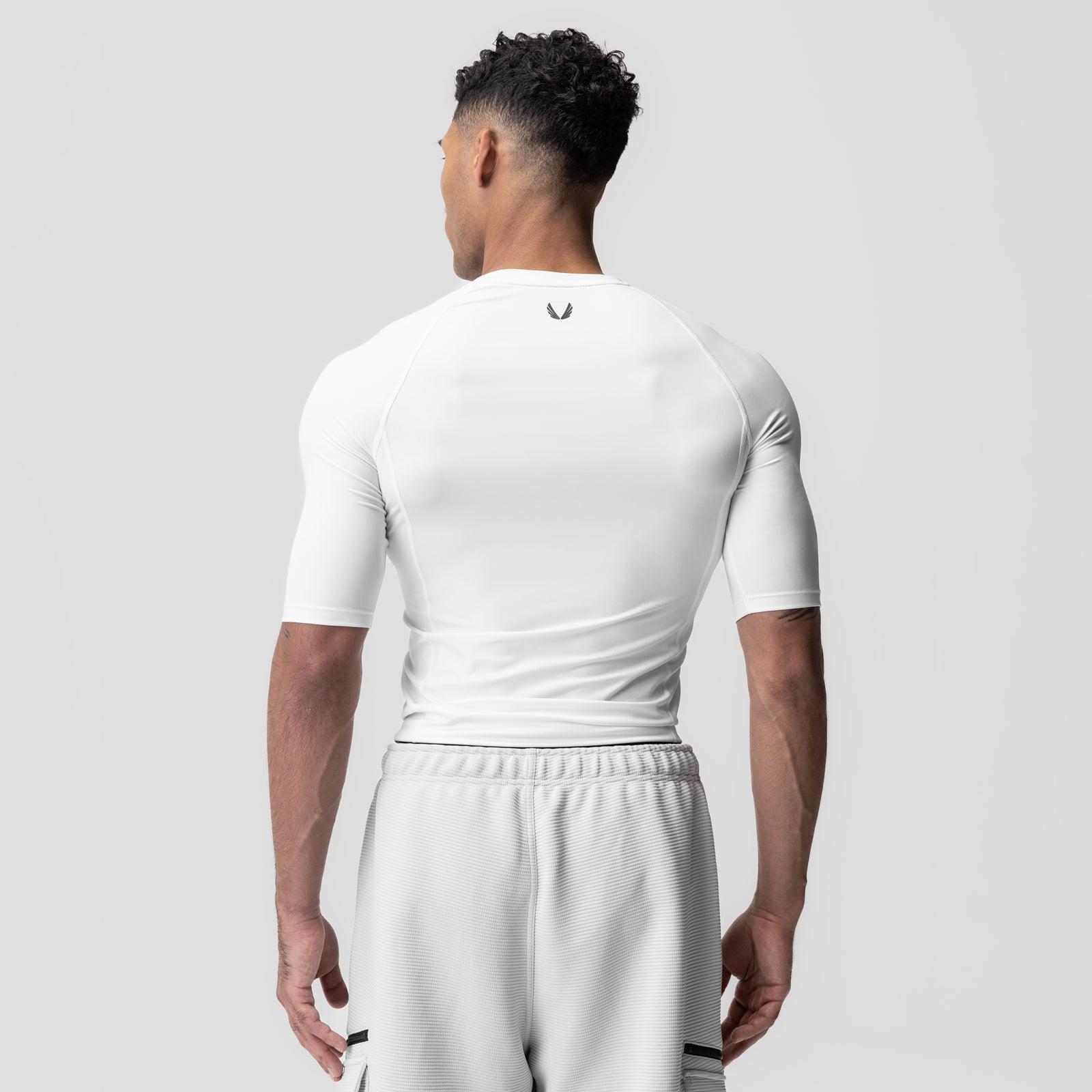 1027. WarpFlexx-Lite™ Half-Sleeve Baselayer - White Product Image
