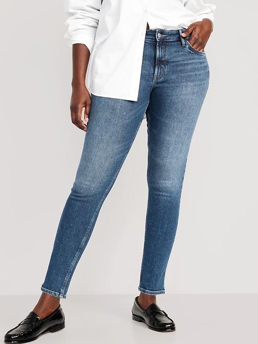 Mid-Rise Rockstar Super-Skinny Ankle Jeans Product Image