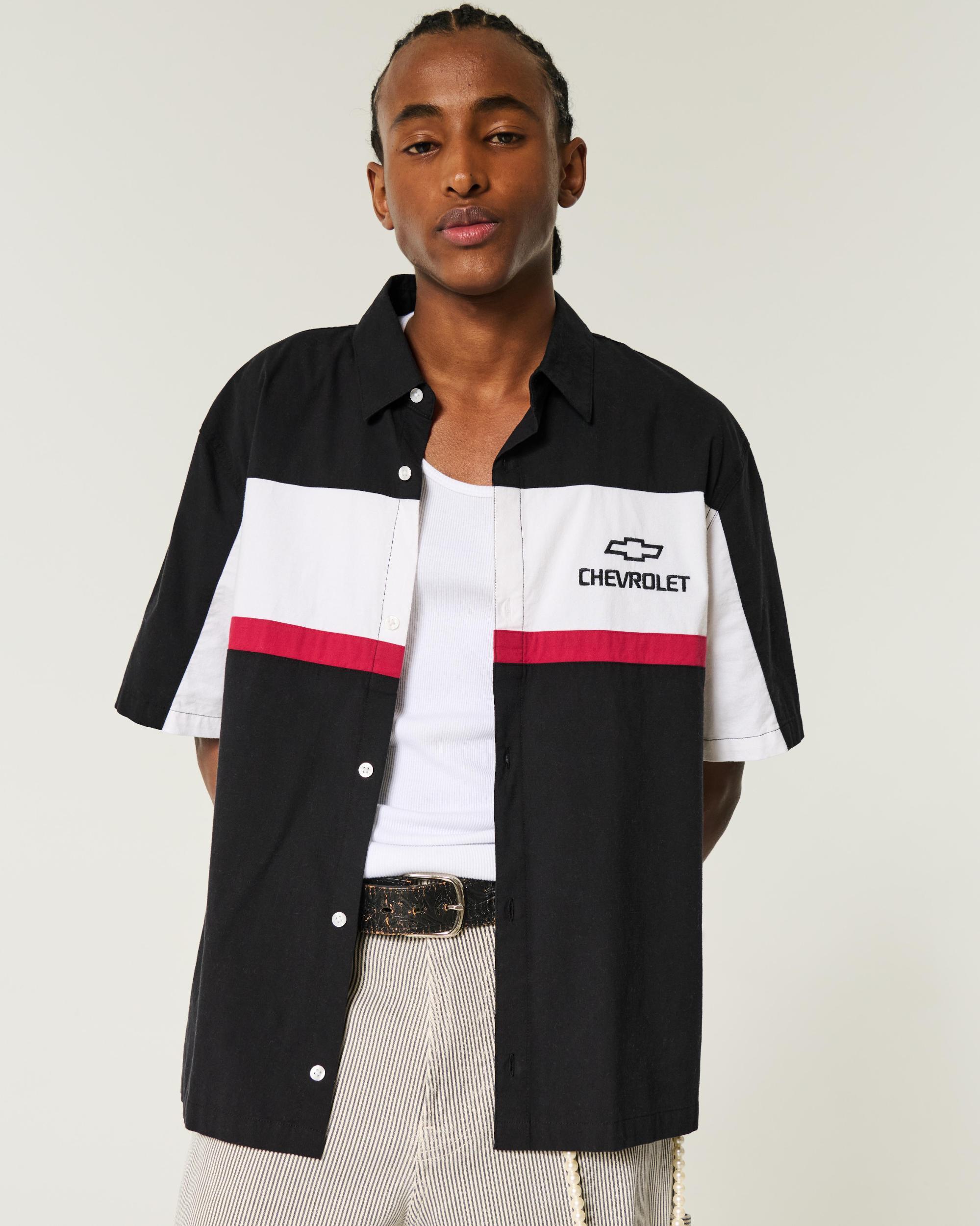 Boxy Short-Sleeve Chevrolet Corvette Graphic Shirt Product Image