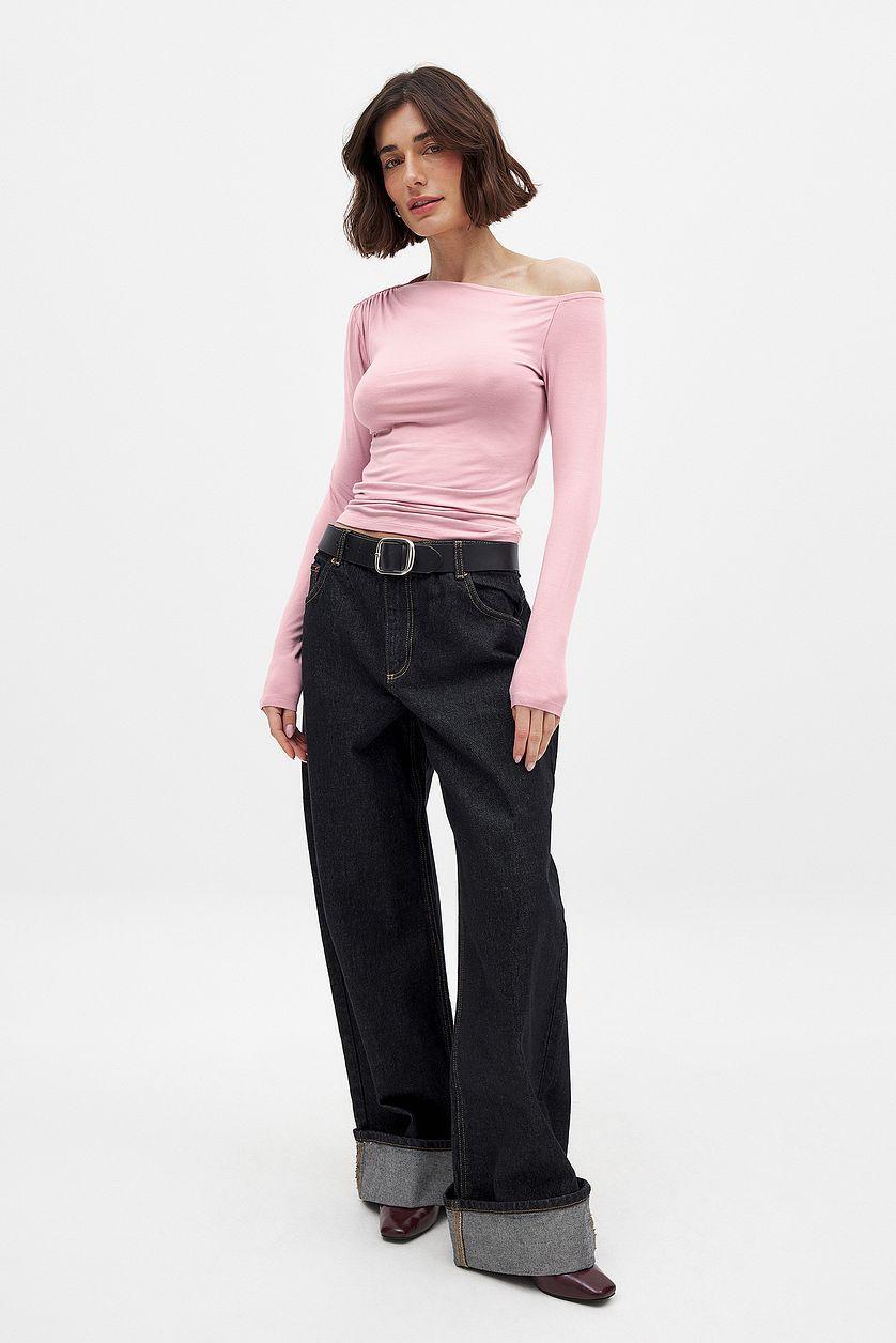 Off Shoulder Jersey Top Product Image
