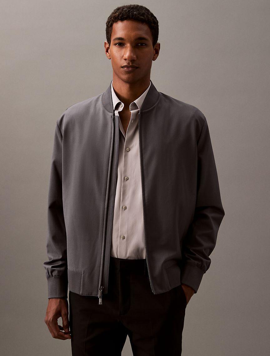 Calvin Klein Men's Cotton Stretch Slim Button-Down Shirt - Black - S Product Image