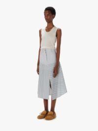 PATCHWORK A-LINE SKIRT in grey | JW Anderson US  Product Image