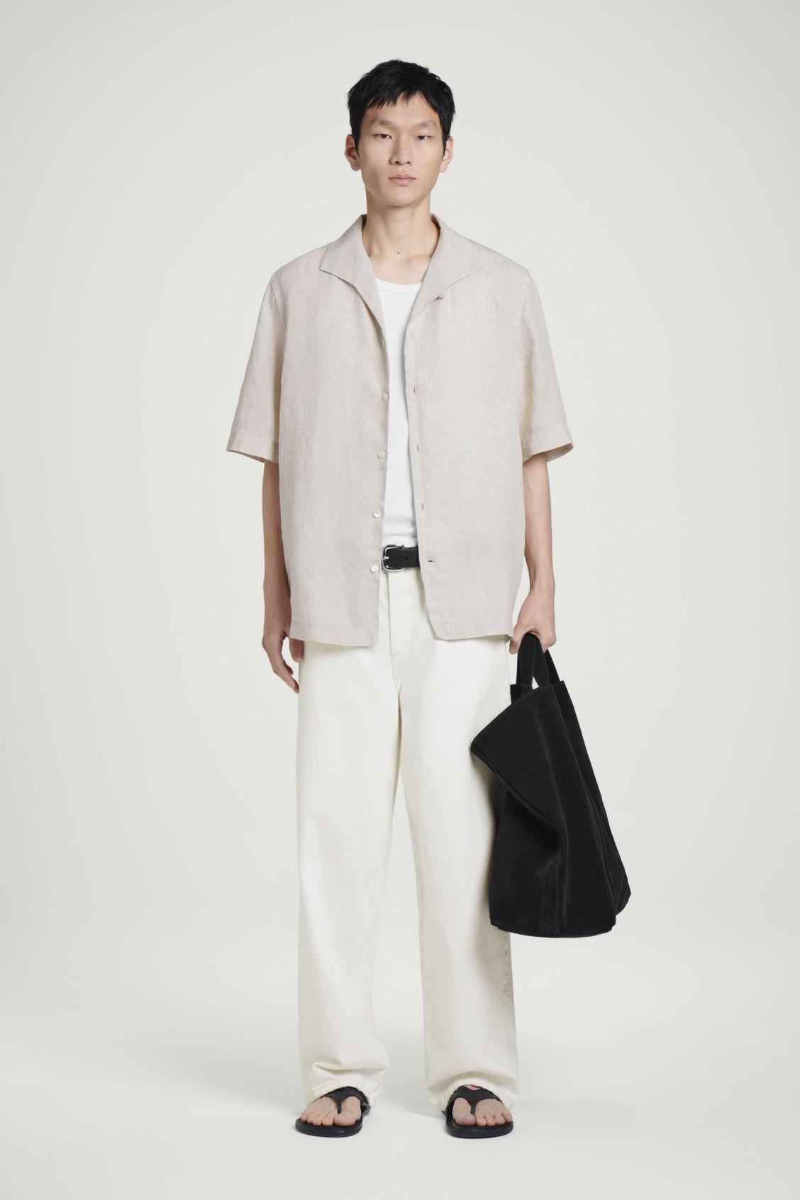 LINEN SHORT-SLEEVED SHIRT Product Image
