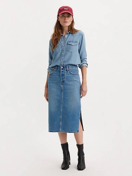Side Slit Skirt Product Image
