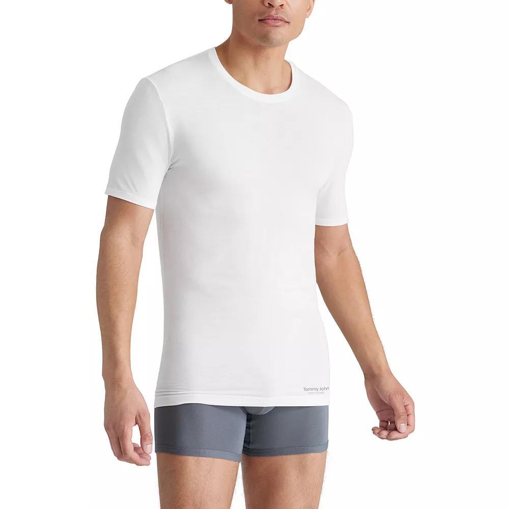 Men's Tommy John 3-Pack Luxe Modal Undershirts, Size: Medium, White Product Image