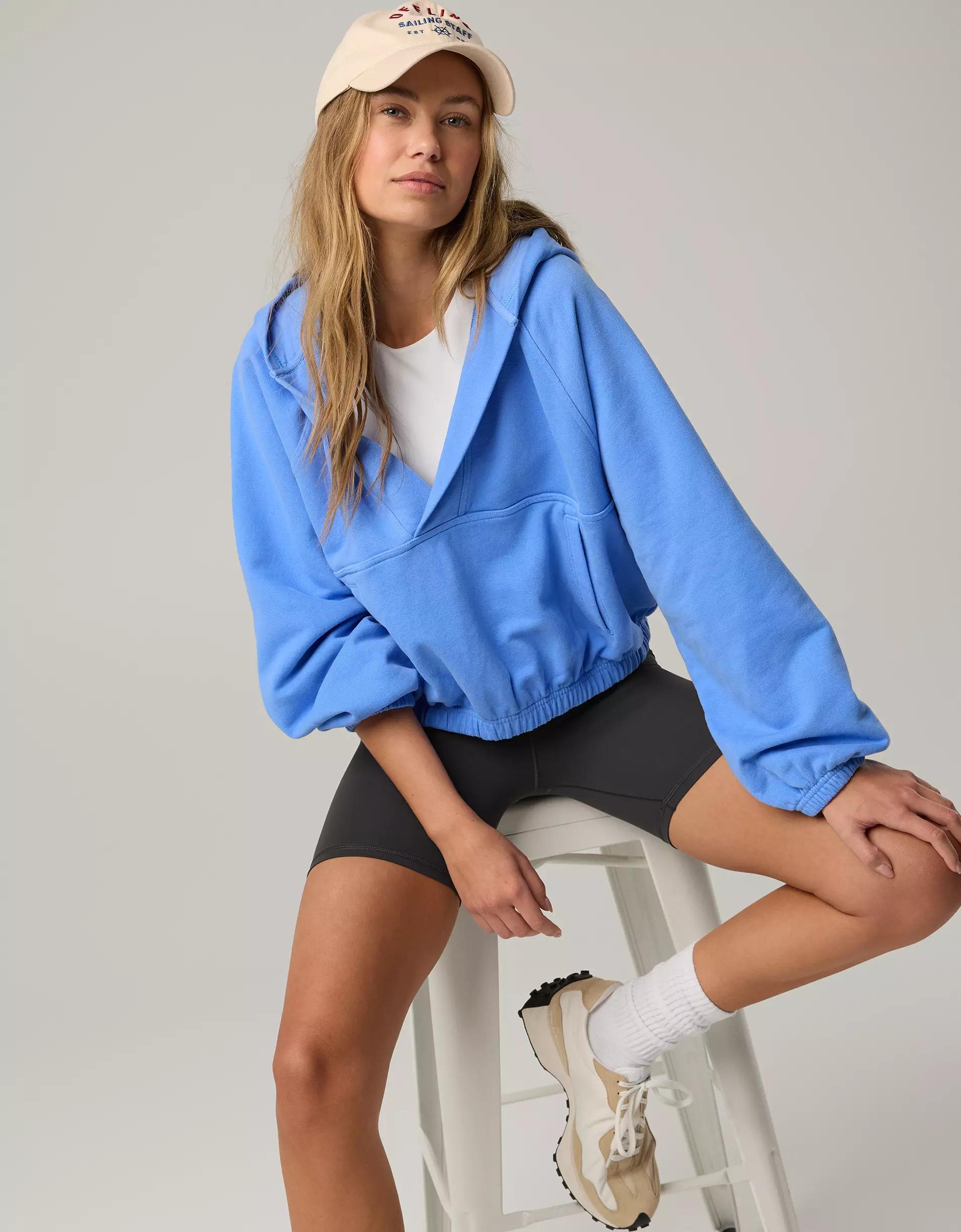 OFFLINE By Aerie Throwback V-Neck Hoodie Product Image
