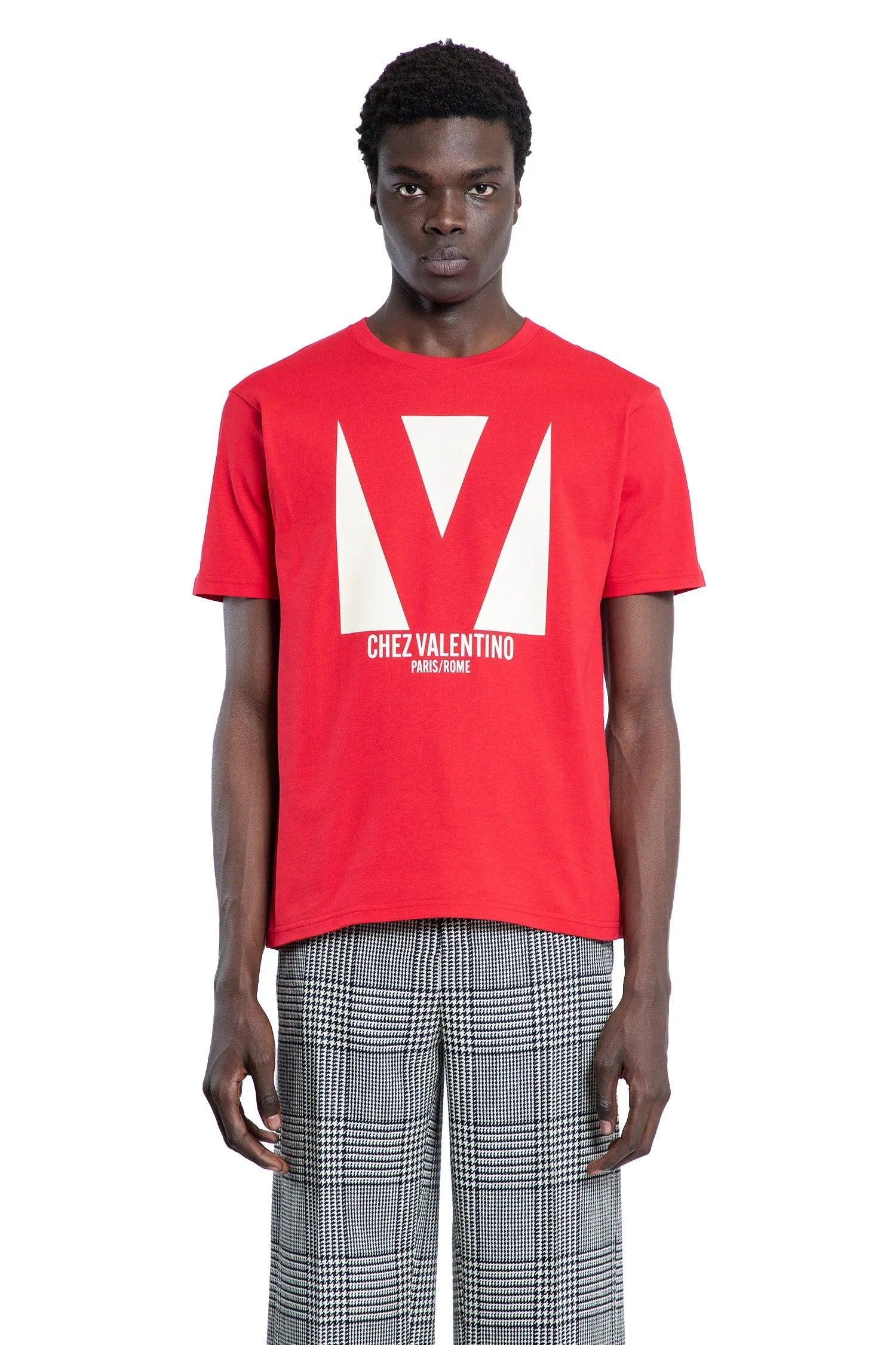 VALENTINO T-shirt Logo In Red Product Image