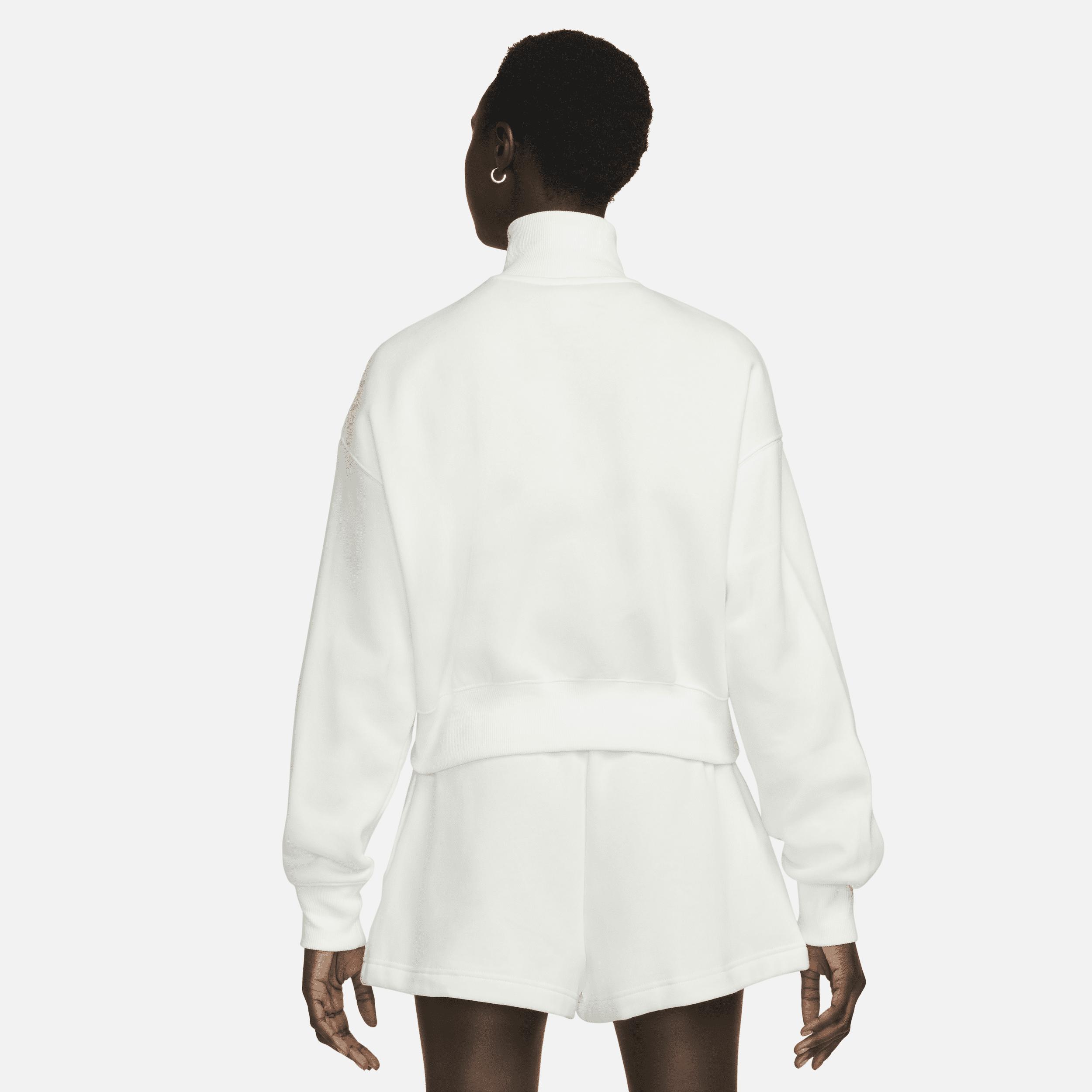 Womens Nike Sportswear Phoenix Fleece 1/2-Zip Cropped Sweatshirt Product Image