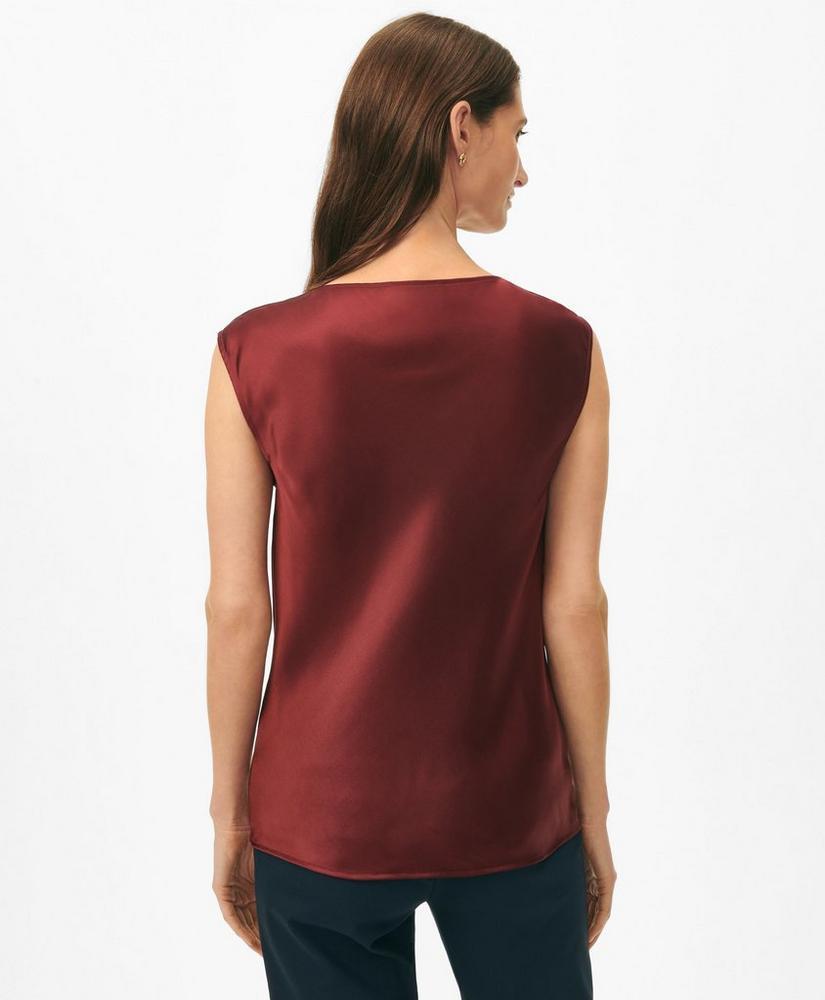 Cowl Neck Blouse in Washable Silk Charmeuse Product Image