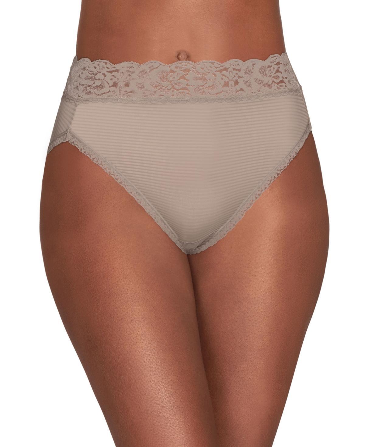 Womens Vanity Fair Lingerie Flattering Lace Hi-Cut Panty 13280 Product Image