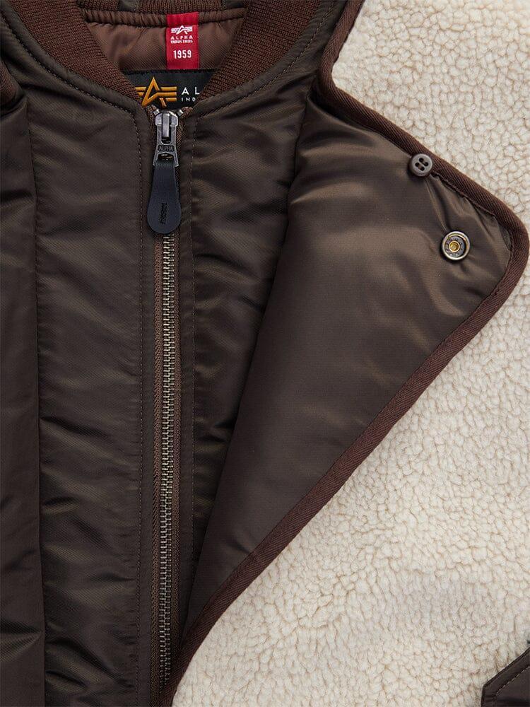WOMEN'S B-15 SHERPA HYBRID BOMBER JACKET (SEASONAL) Product Image