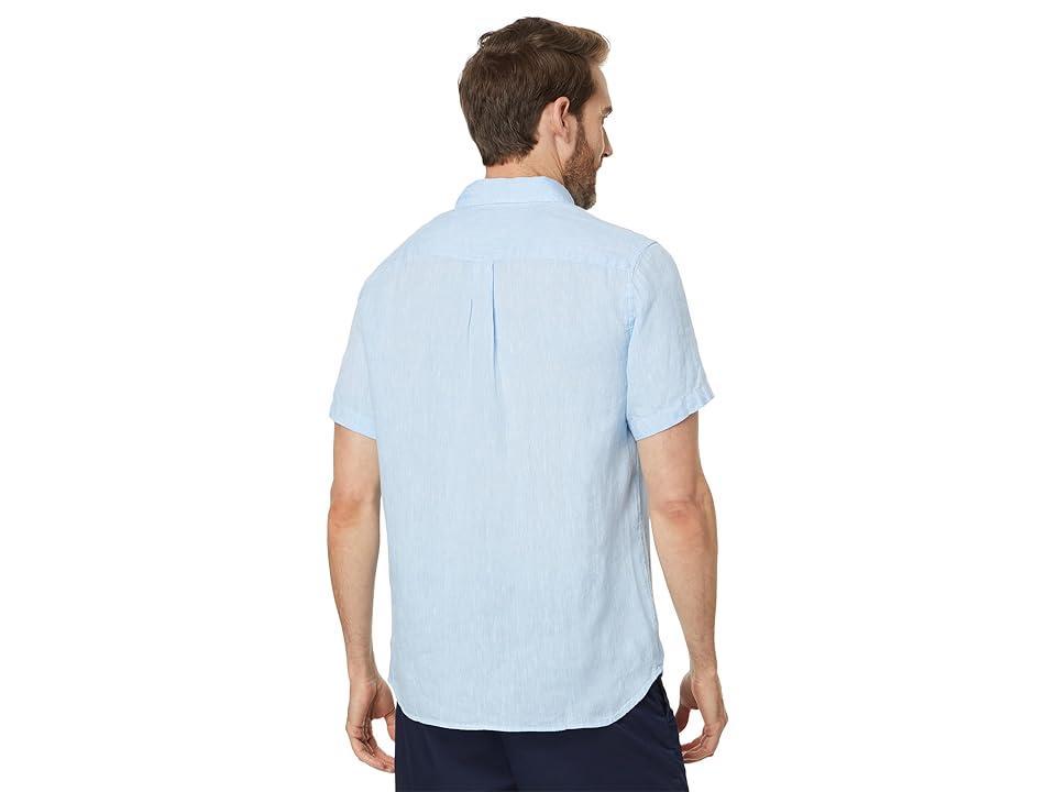 Vineyard Vines Button Down Short Sleeve Linen (Jake ) Men's Clothing Product Image