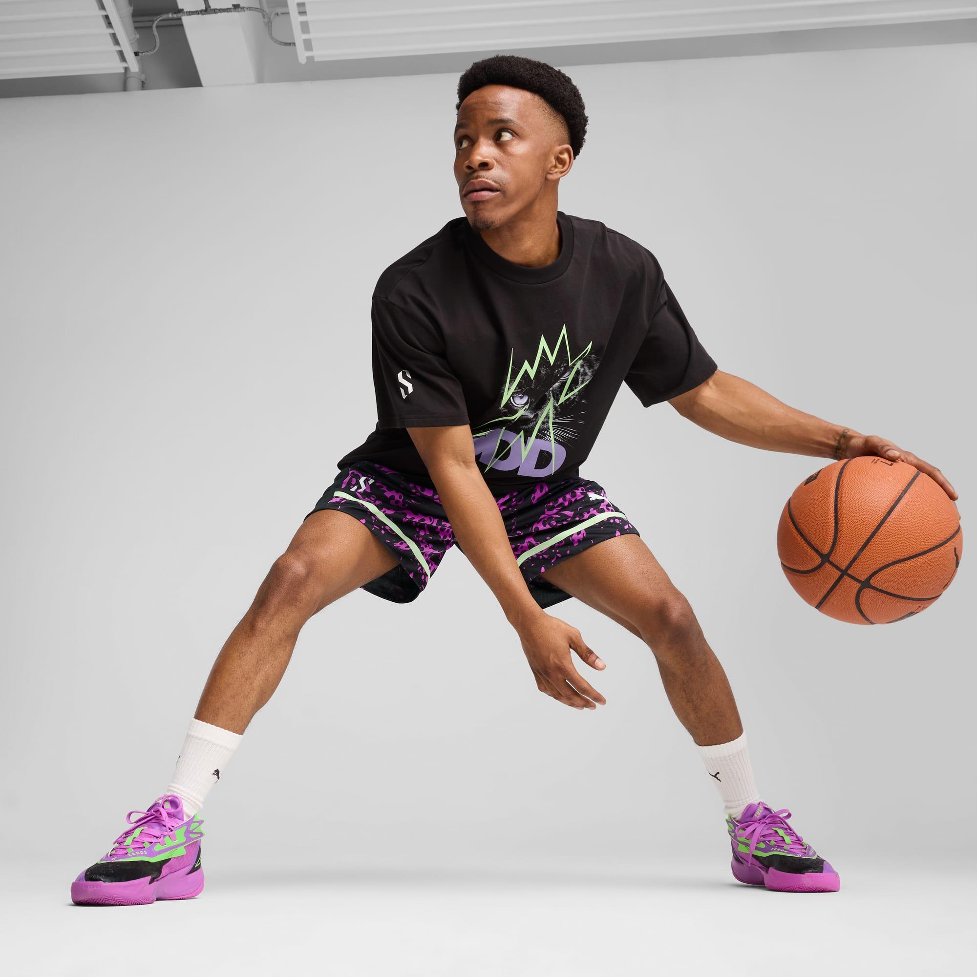 Scoot Purple Lab Men's Basketball Tee Product Image