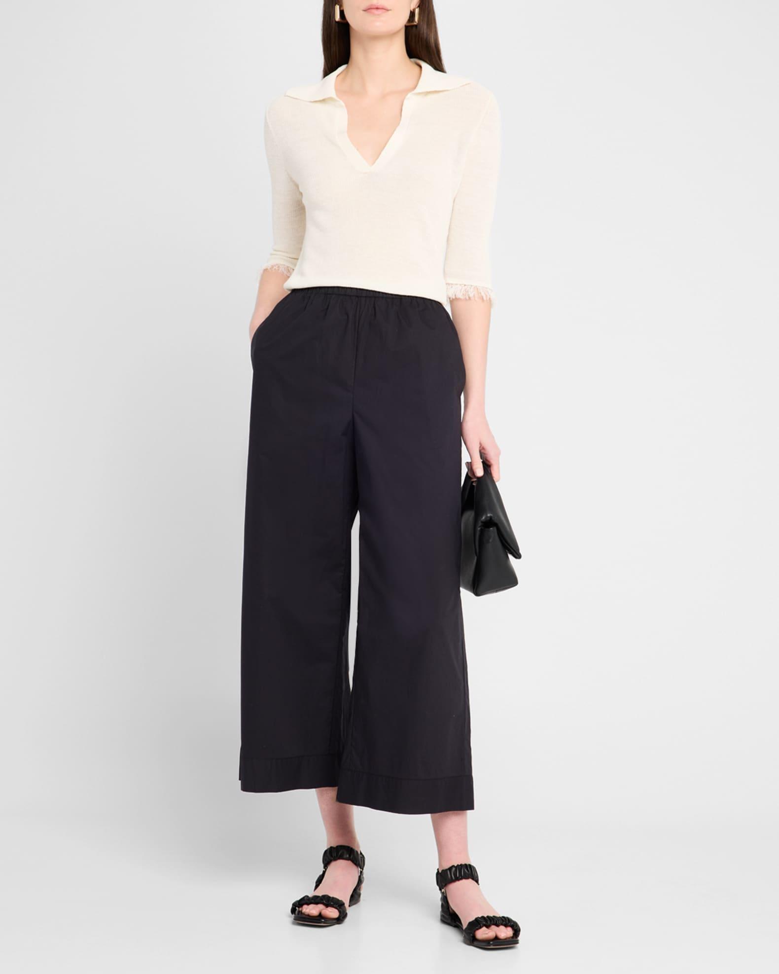 Mirabello Cropped Wide-Leg Trousers Product Image