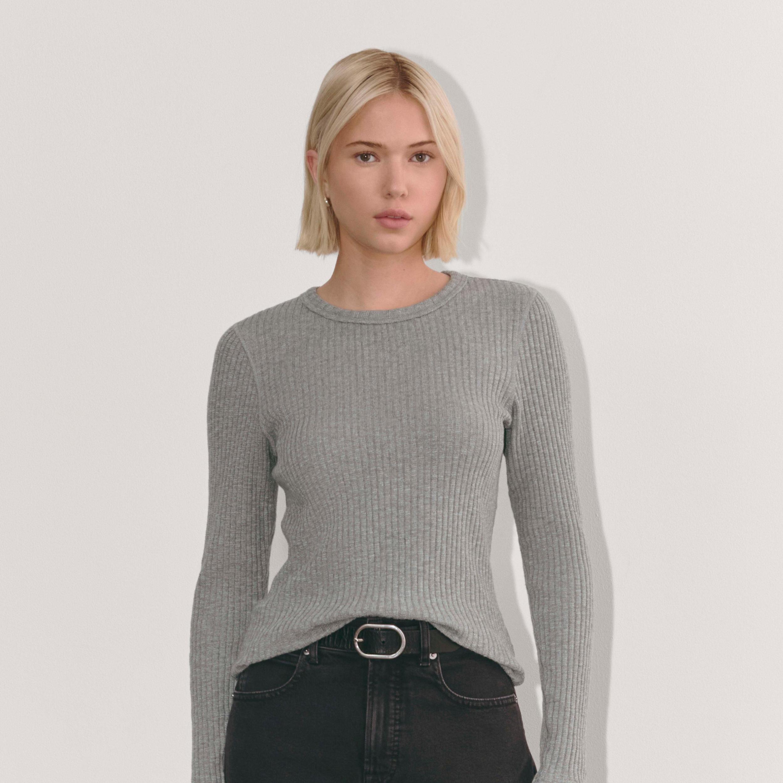 Womens Cozy Rib Long-Sleeve Tee Sweater by Everlane Product Image