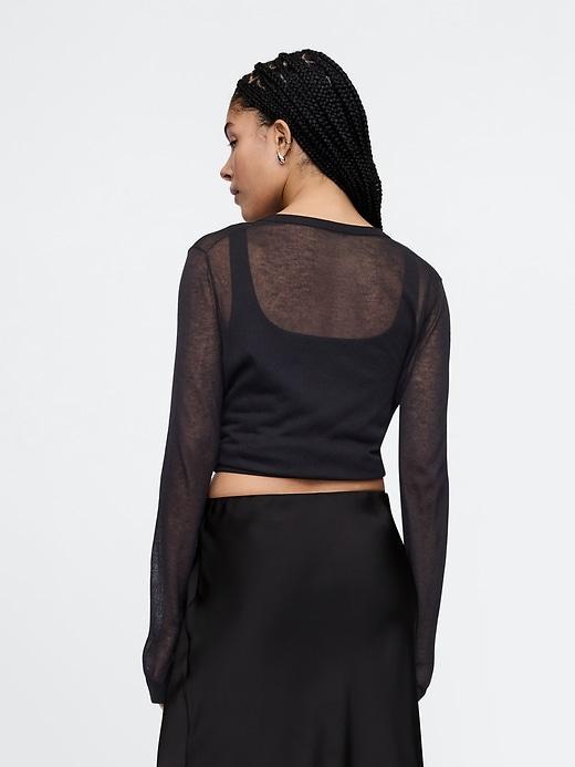 Recycled Sheer Cardigan Product Image