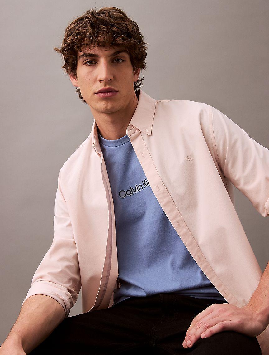 Solid Oxford Classic Button-Down Shirt Product Image
