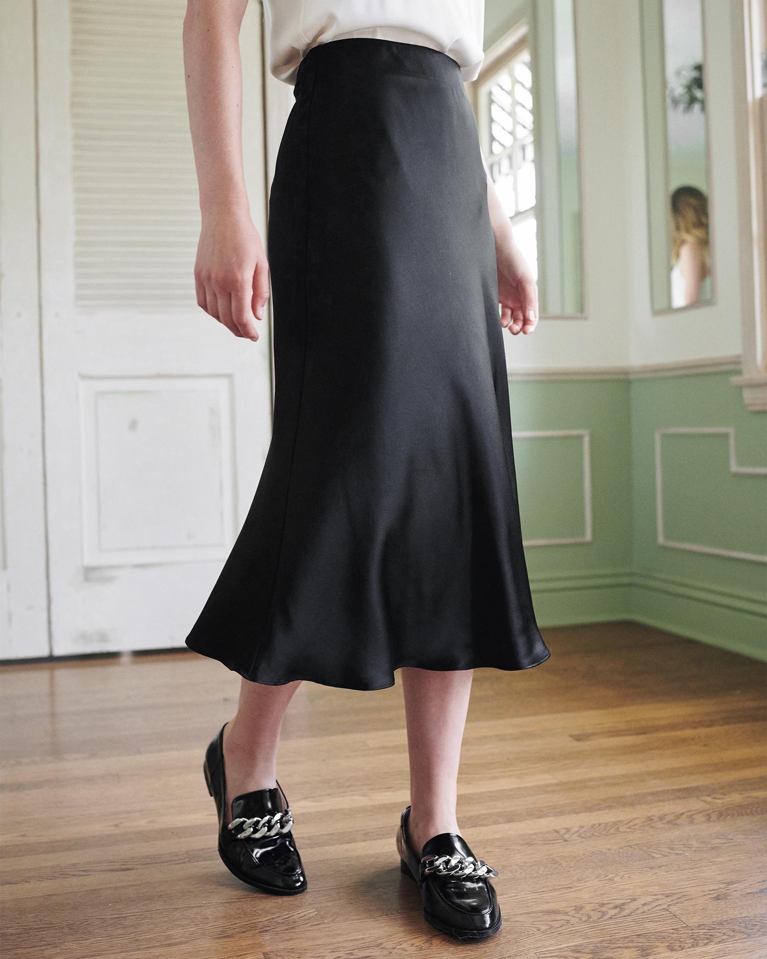 Quince | Women's 100% Washable Silk Skirt Size XS Product Image