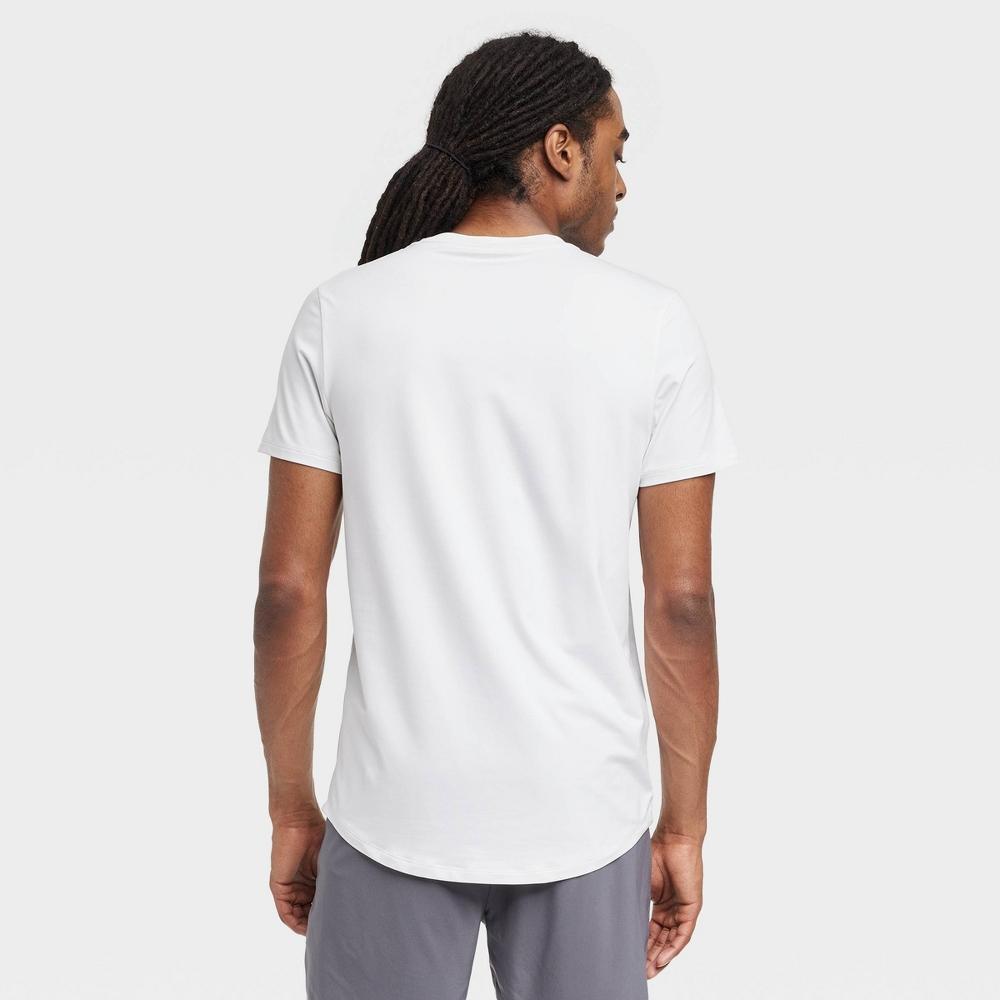Mens Short Sleeve Soft Stretch T-Shirt - All In Motion White XL Product Image