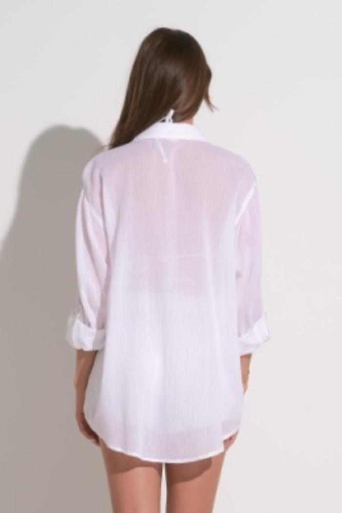 GAUZY BUTTON DOWN BLOUSE Product Image