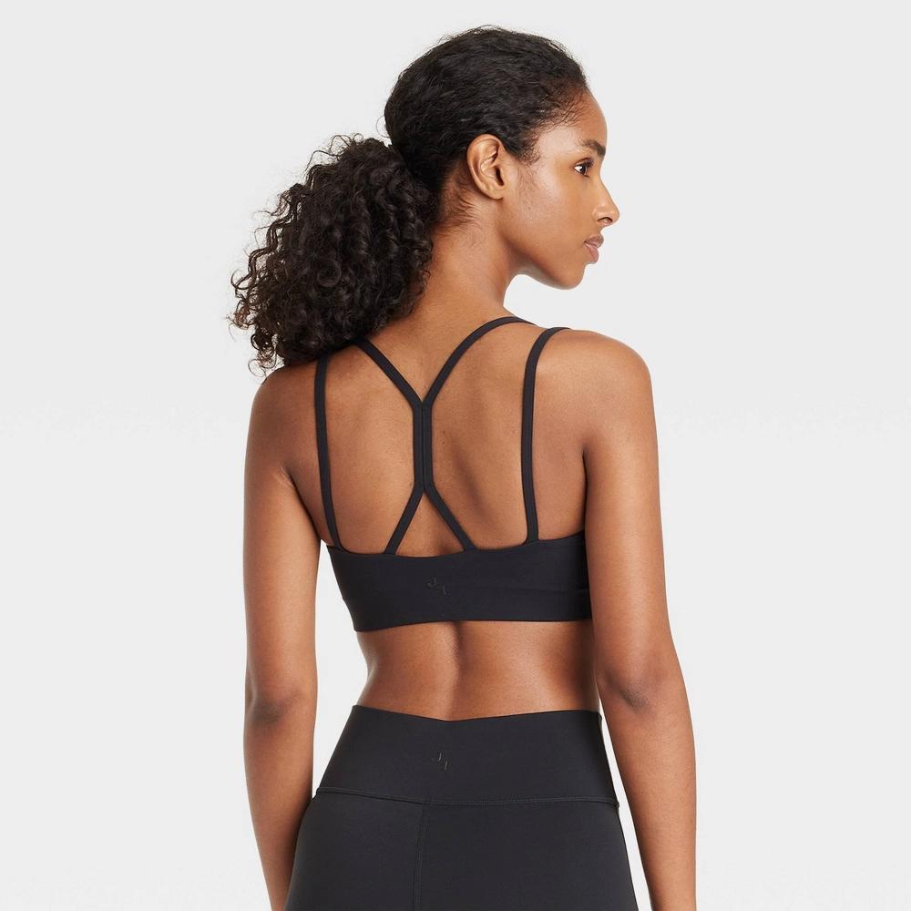 Women's Square Neck Strappy Sports Bra - JoyLab™ Product Image