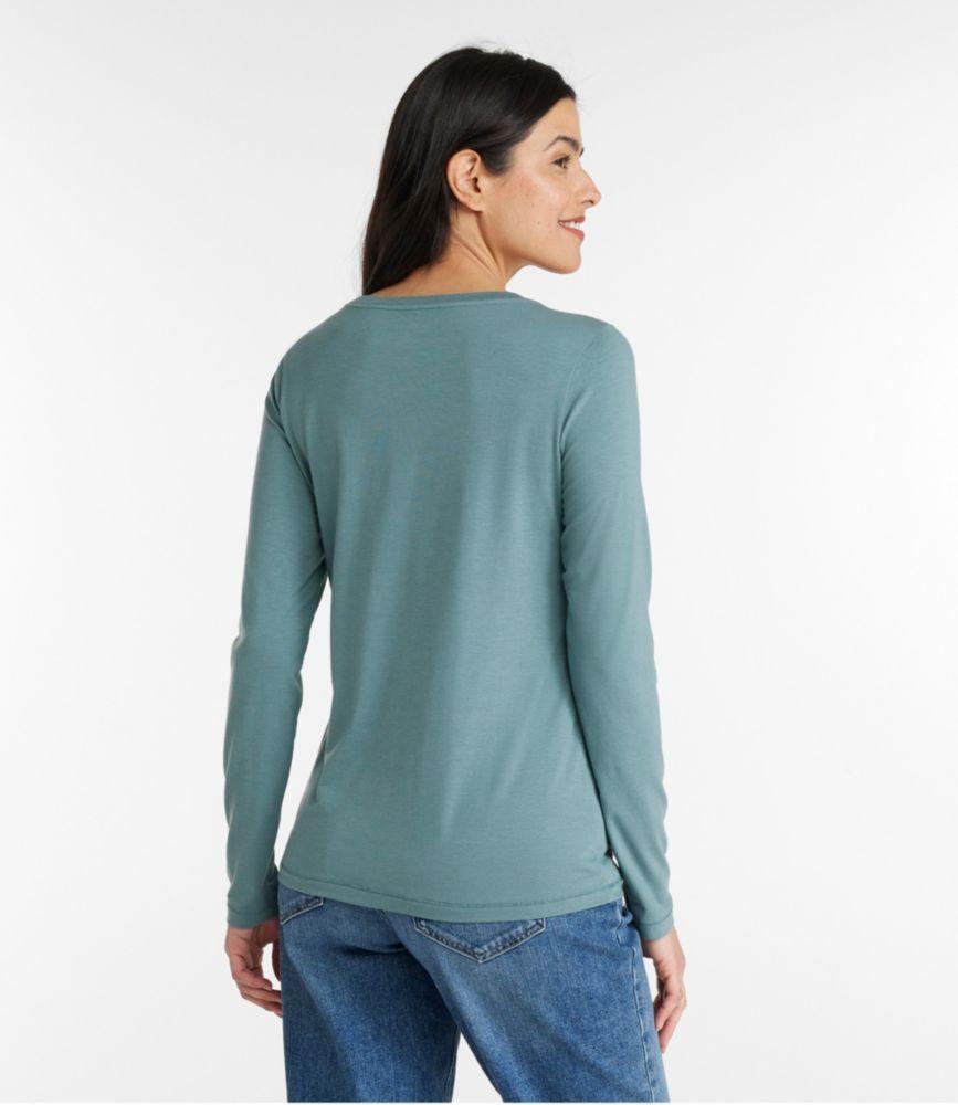 
                            Women's Soft Stretch Supima Tee, Scoopneck Long-Sleeve
                         Product Image