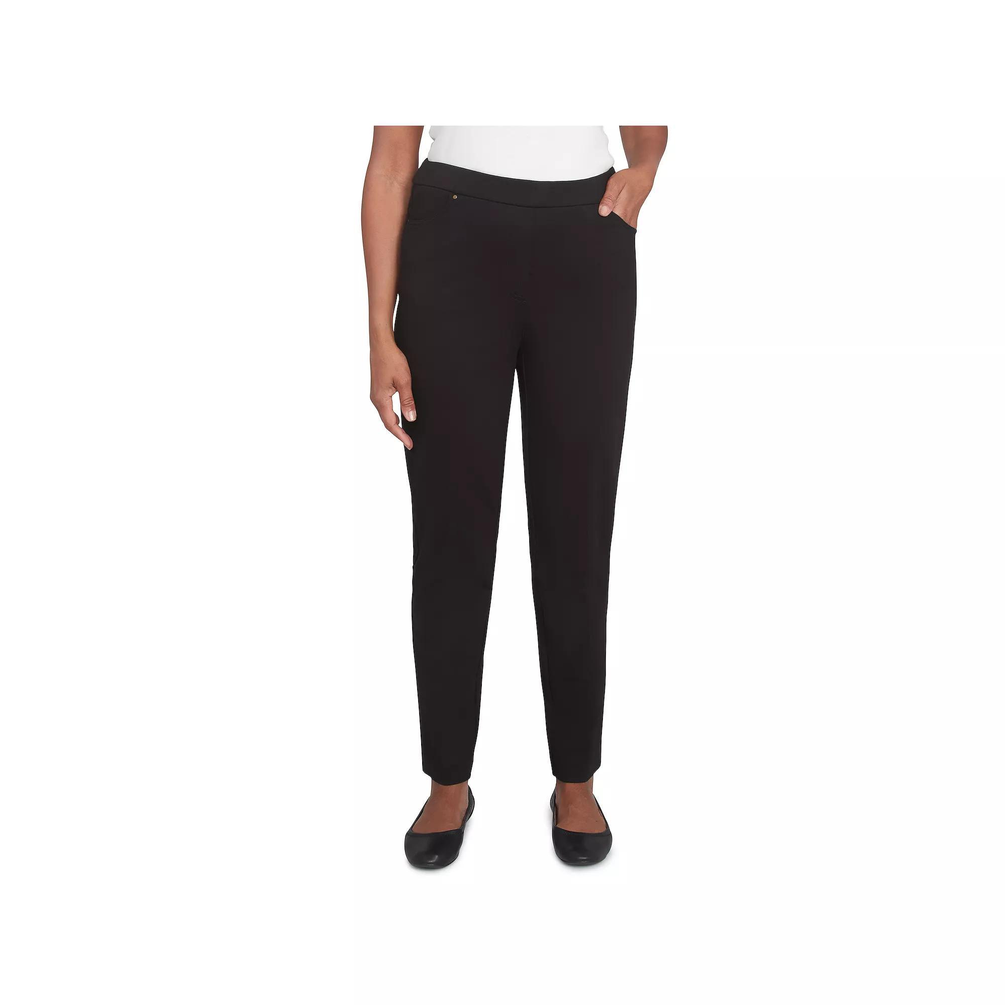 Petite Alfred Dunner Rue Classic Medium Length Pants, Womens Product Image