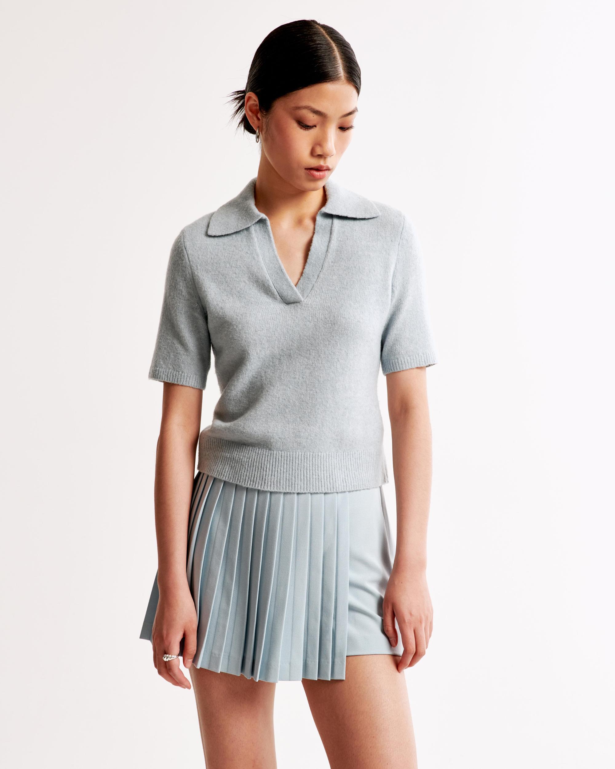 Pleated Wrap Mini Skort Product Image