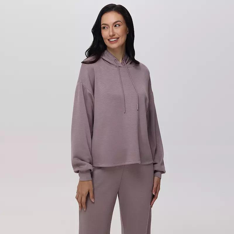 Women's Adyson Parker Long Sleeve Pajama Hoodie, Girl's, Size: Small, Black Product Image
