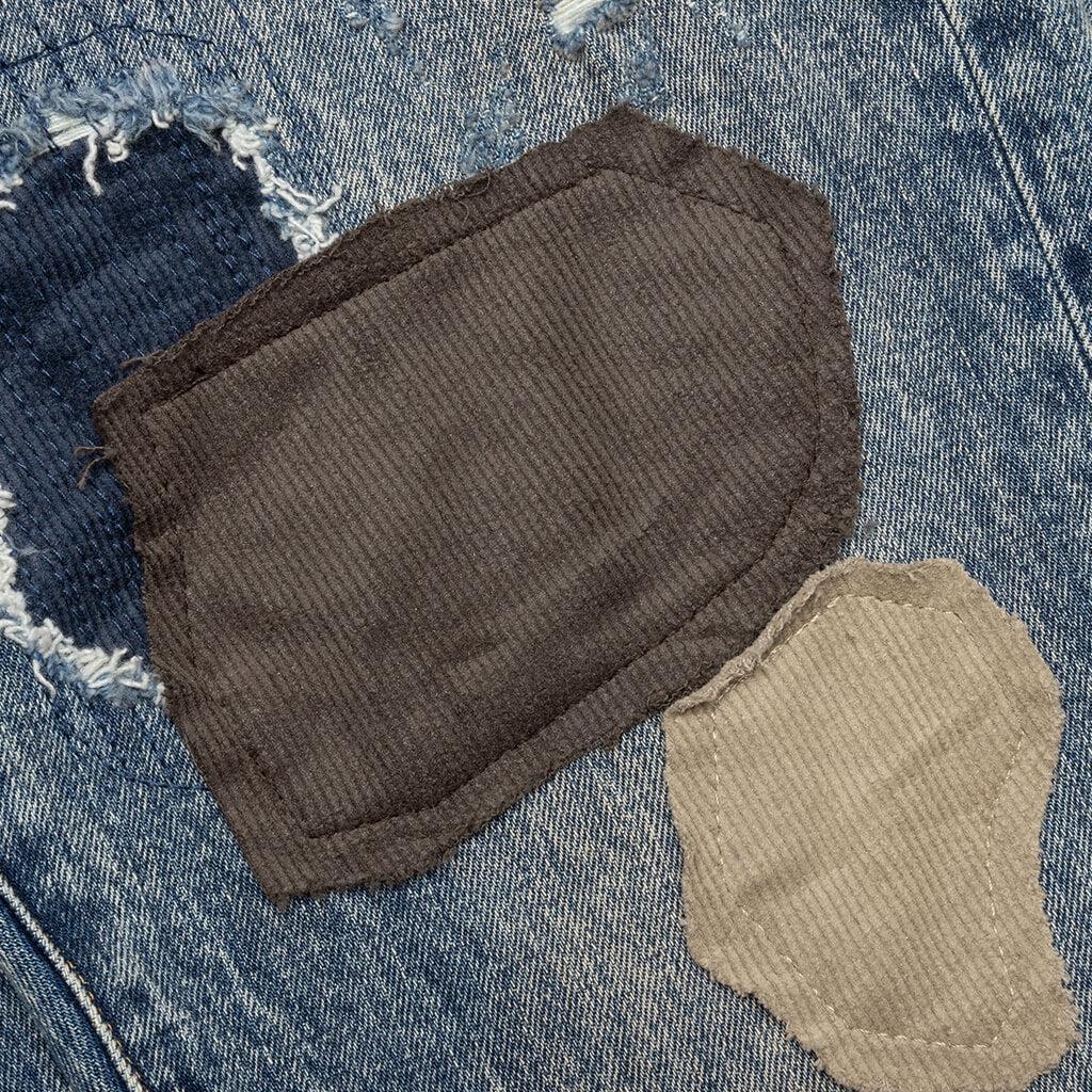 P001 - Worn Indigo Patchwork Male Product Image