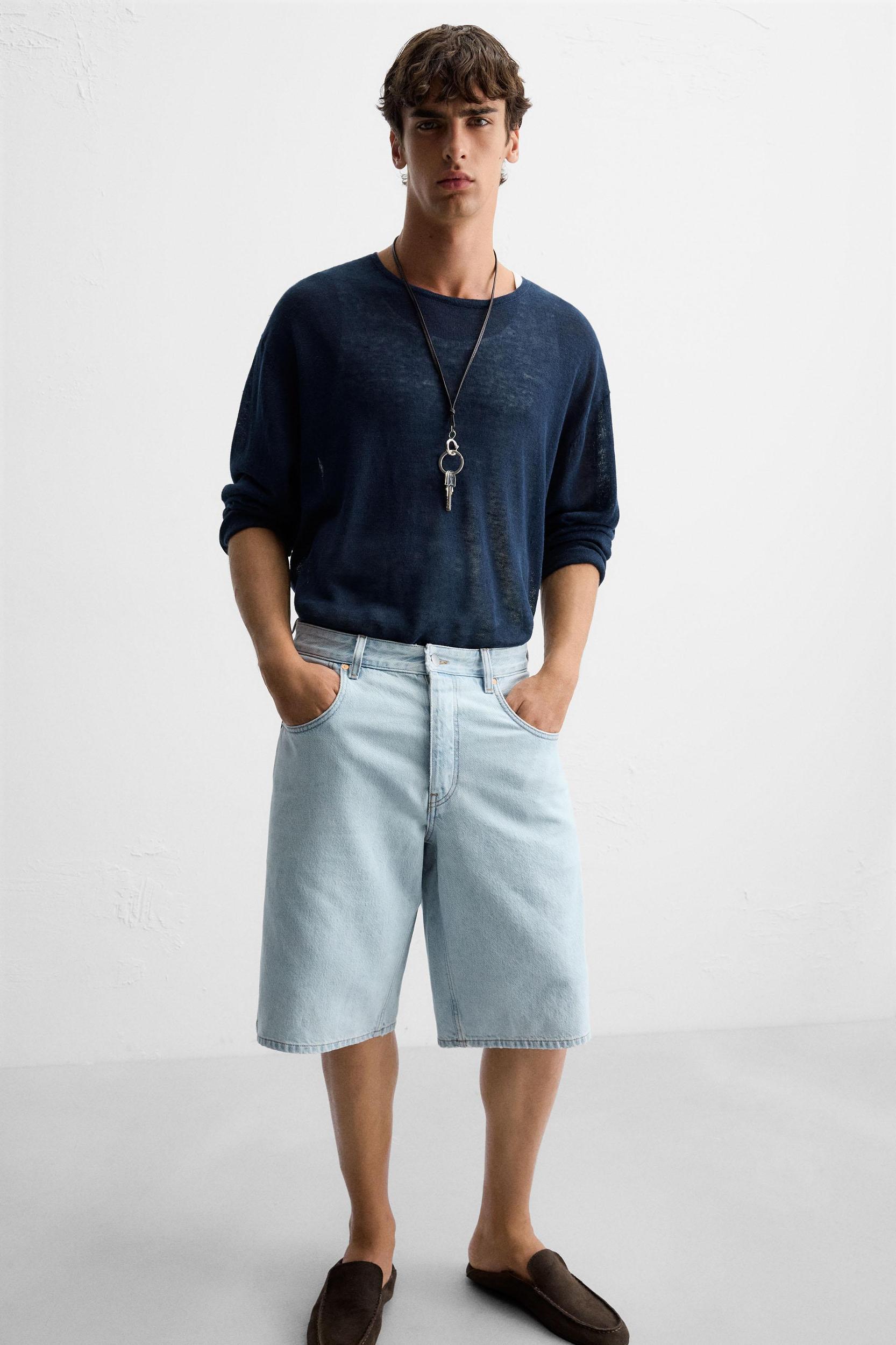BAGGY FIT DENIM SHORTS Product Image